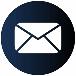 email contact indigo white icon